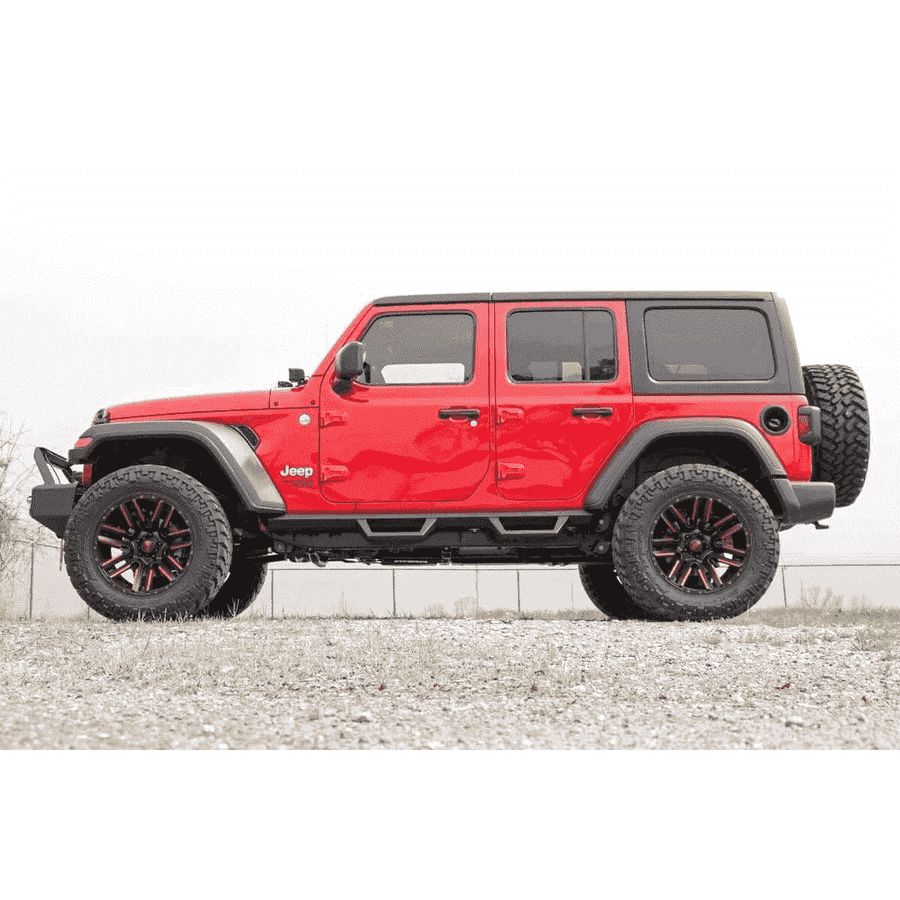 Rough Country Jeep Wrangler JL Fabricated Drop Steps | 4-Door FREE SHIPPING TO LOWER 48