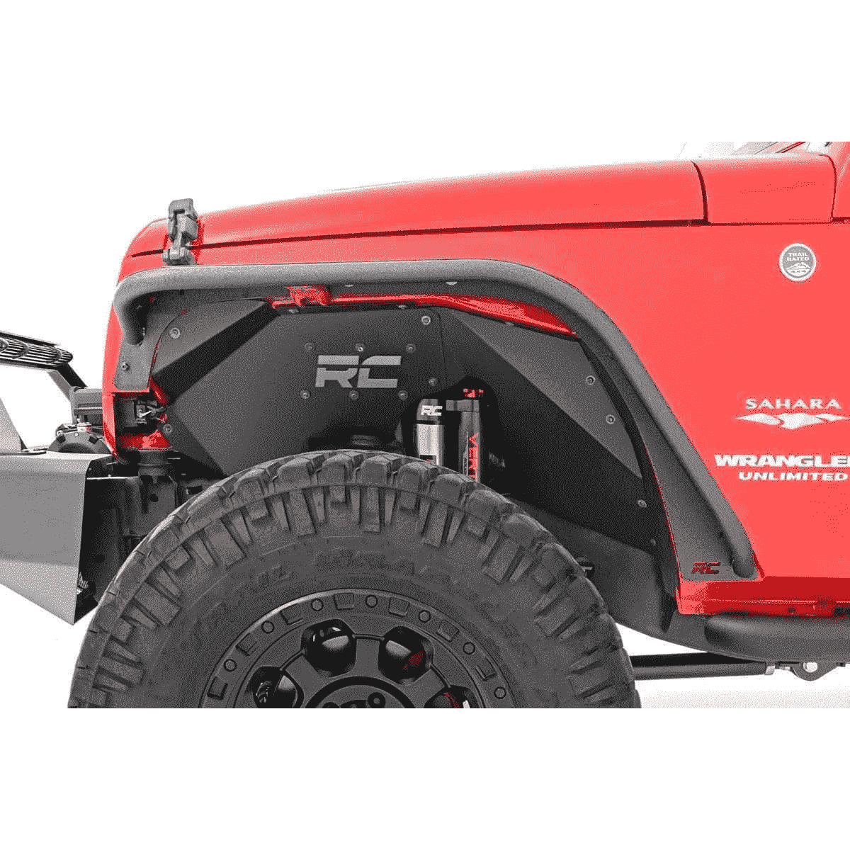Rough Country 2007 2018 Jeep Wrangler JK Front Rear Fender Flares KevinsOffroad