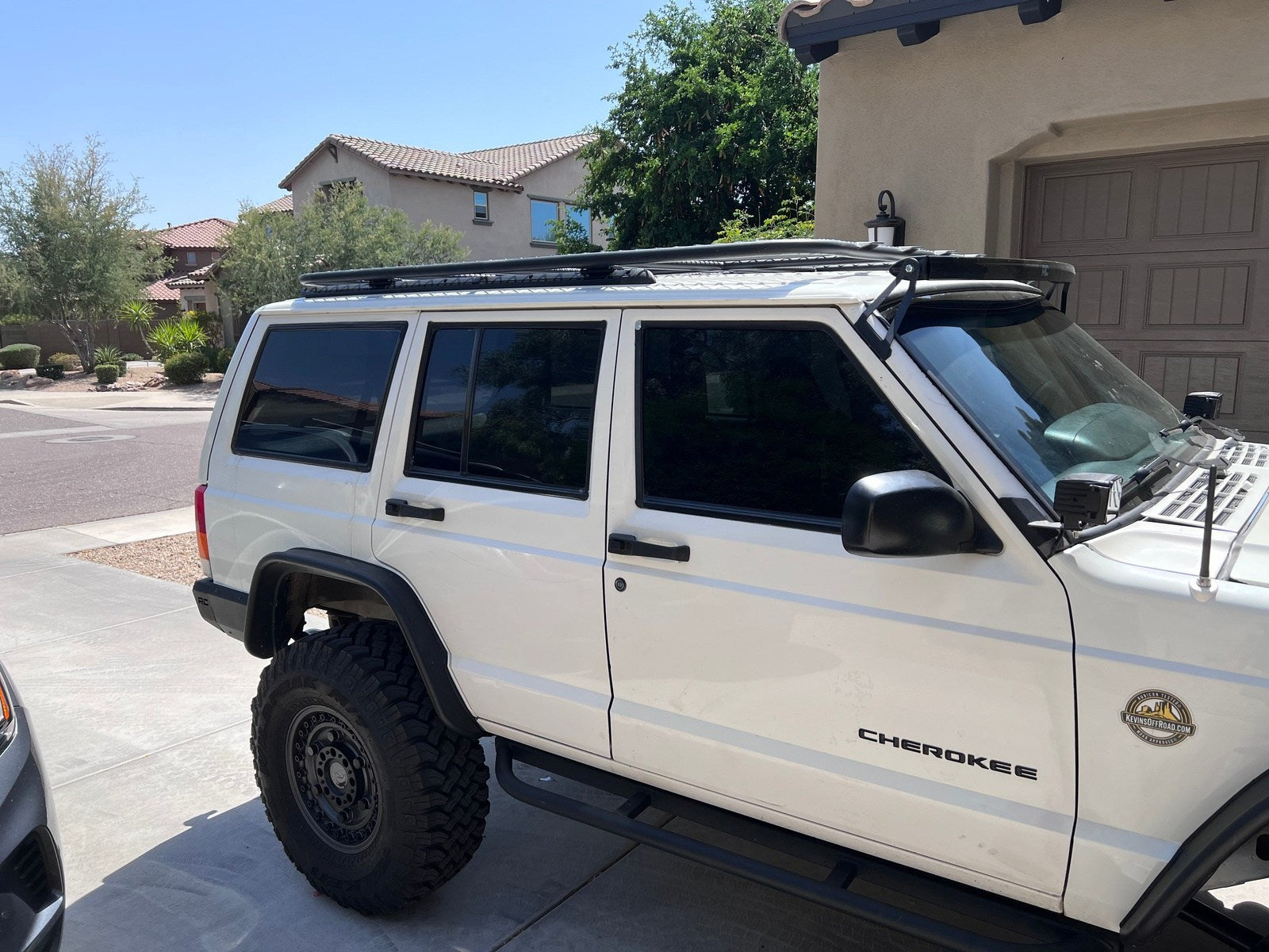 Jeep Cherokee XJ Platform Roof Rack Overland-Rea