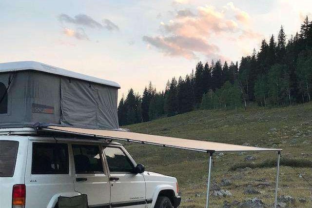 Gutter Mount Jeep Cherokee XJ RoofNest Roof Top Tent Base Roof Rack for RTT