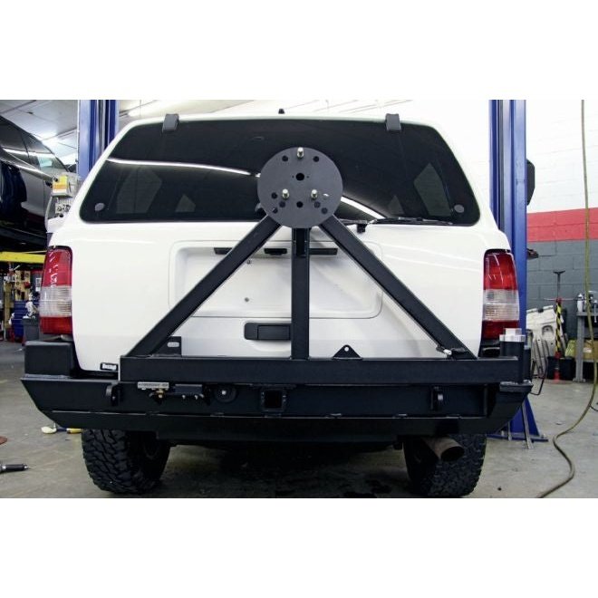 ROCK HARD 4X4™ PATRIOT SERIES REAR BUMPER WITH TIRE CARRIER FOR JEEP GRAND CHEROKEE ZJ 1993 - 1998