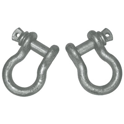 D-Ring Shackles: 5/8" 1 pair