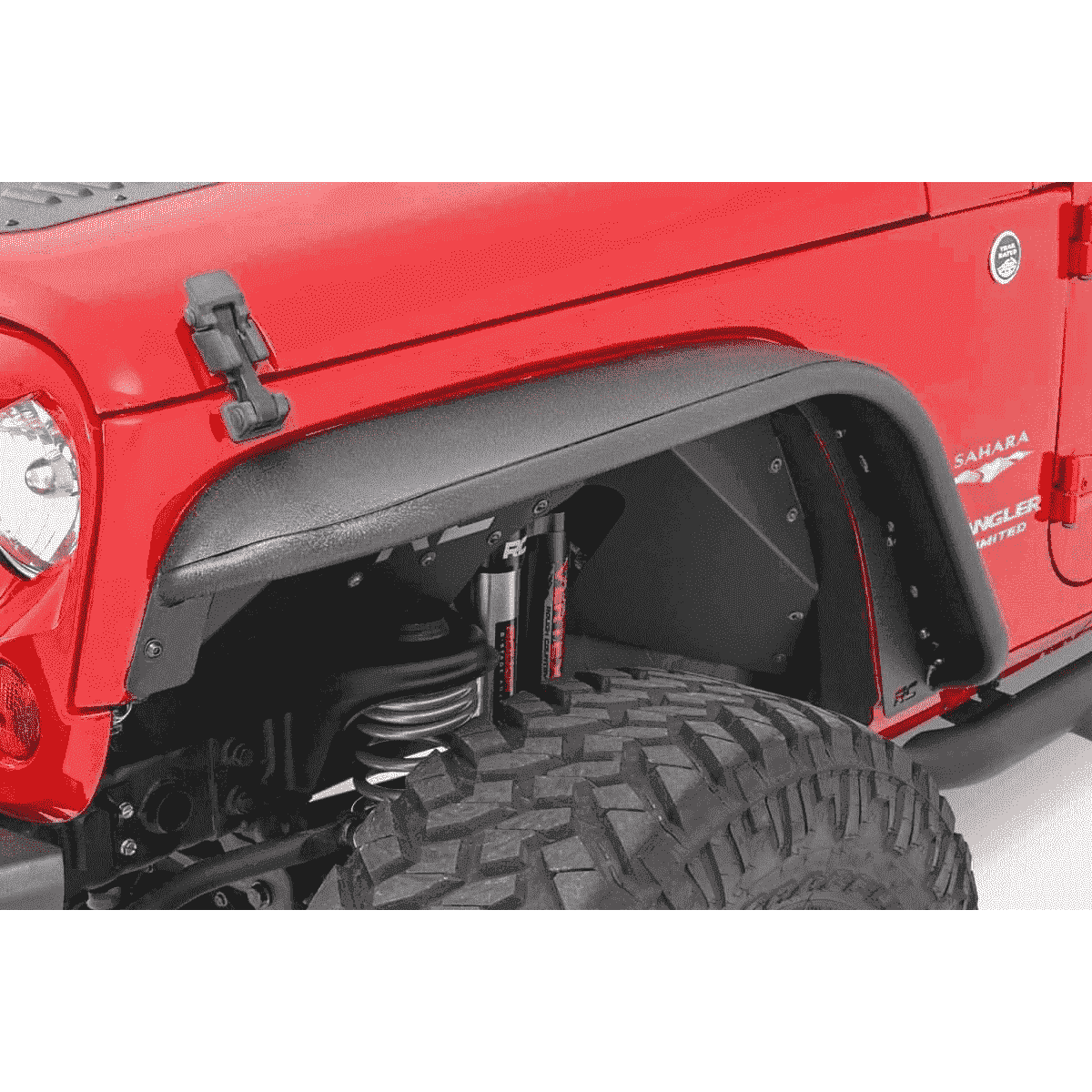 Rough Country 2007-2018 Jeep Wrangler JK Front Rear Fender Flares ...