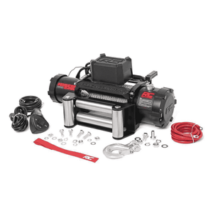 Rough Country PRO Series 9500lb Electric Winch | Steel | Synthetic Rope