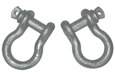Shackles: Screw-pin/6500# 3/4"-pin 1 pr.